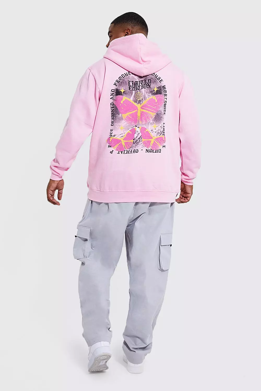 Lil skies outlet hoodie butterfly